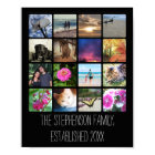 Sixteen Rounded Corners Square Photo Collage