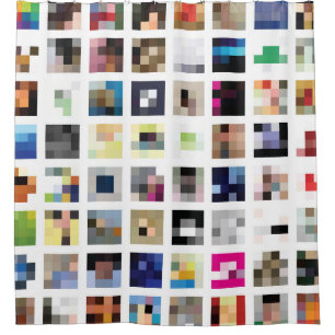 Sixteen Squares Shower Curtain