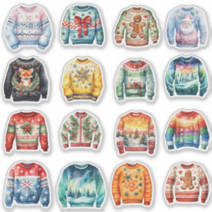 Sixteen Ugly Christmas Sweaters