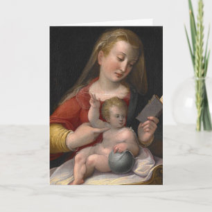 Sixteenth Century Madonna and Child Holiday Card