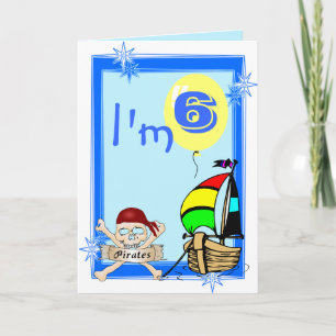 Sixth  Birthday Card