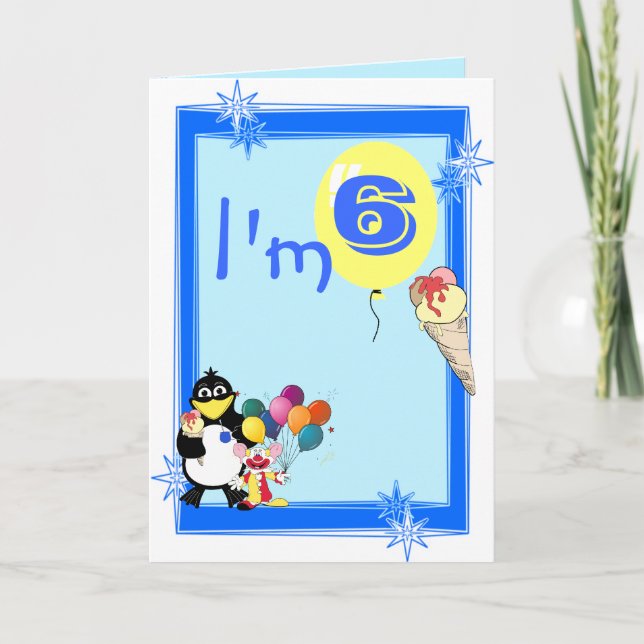 Sixth  Birthday Card (Front)