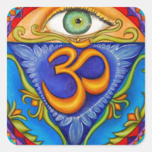 Sixth chakra, Third eye Square Sticker