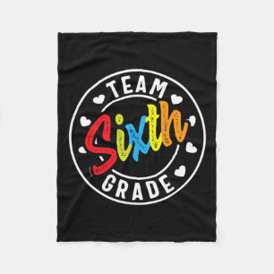 Sixth Grade Back To School Boys Girls Teacher Fleece Blanket