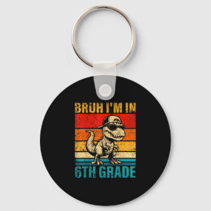 Sixth grade dinosaur bruh in 6th grade student key ring