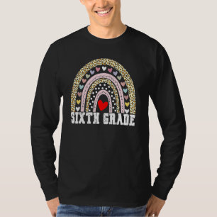Sixth Grade Rainbow Girls Boys Teacher Team 6th Gr T-Shirt