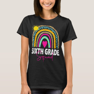 Sixth Grade Rainbow Girls Boys Teacher Team 6th Gr T-Shirt