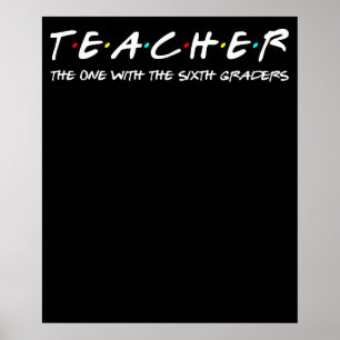 Sixth Grade Teacher Team Middle Teaching 6th Crew Poster