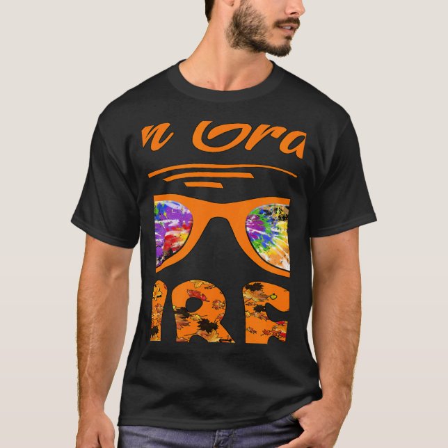 Sixth Grade Vibes Cute Tie Die Fall Teacher Paraed T-Shirt (Front)