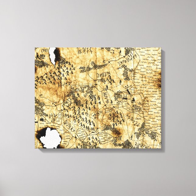 Sixth Map of the Forgotten Realm Canvas Print (Front)