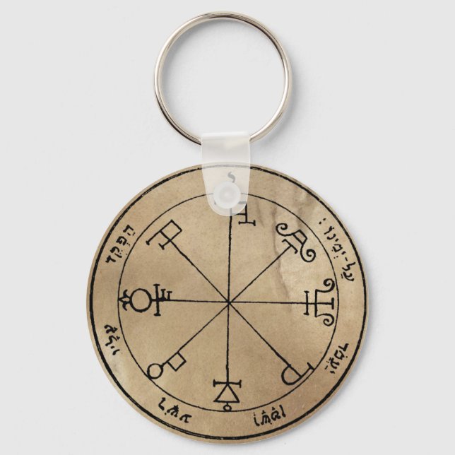 Sixth Pentacle of Saturn Keychain (Front)