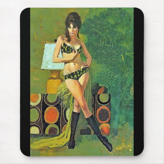  Sixties chick Mouse Mat (Front)