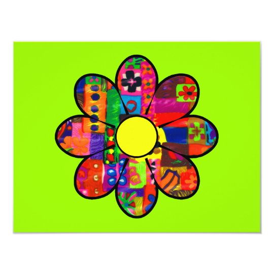 Sixties Flower Power Card