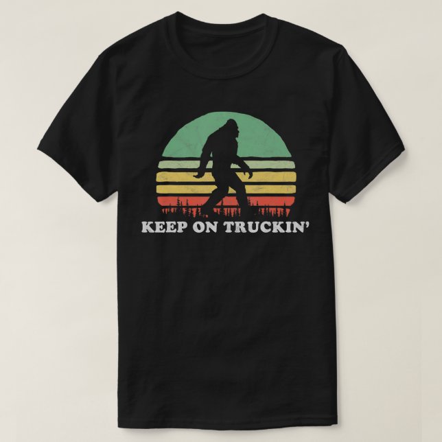 Sixties Keep On Truckin Retro  T-Shirt (Design Front)