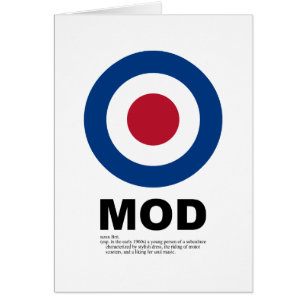 Sixties Mod Target Card