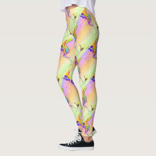 SIXTIES POP ART STYLE MARTINI LEGGINGS