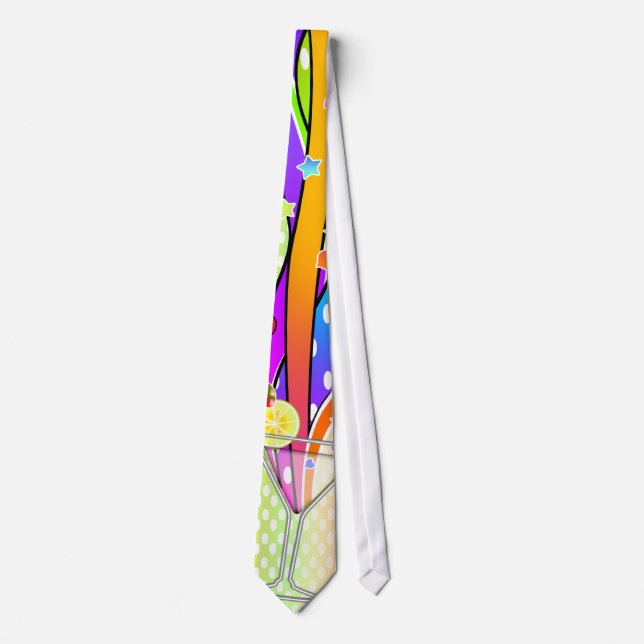 SIXTIES POP ART STYLE MARTINI TIE (Front)