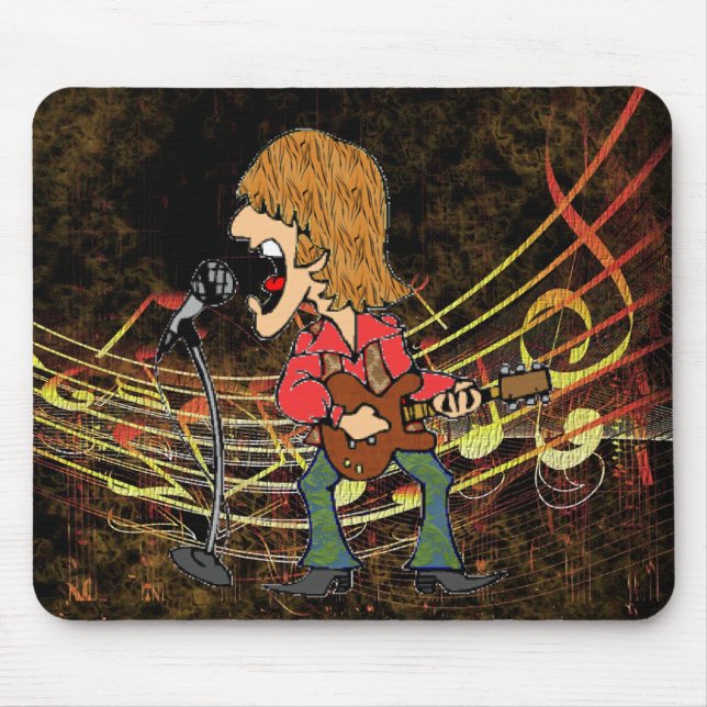 Sixties Rocker Mouse Mat (Front)