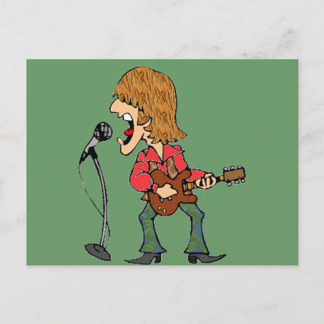 Sixties Rocker Postcard (Front)