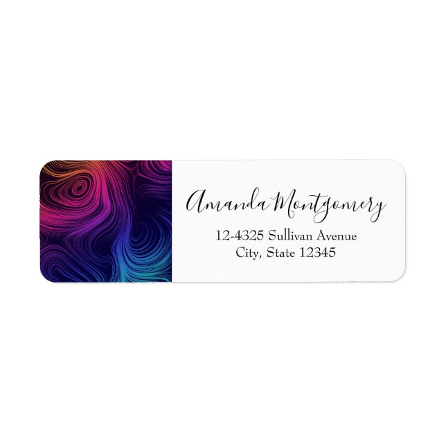 Sixties Vibe Circles & Swirls Cool Pattern (Front)