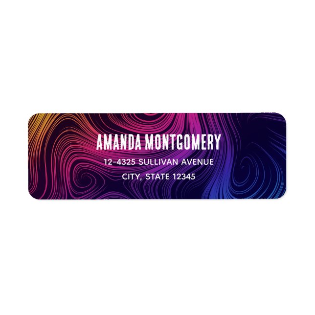 Sixties Vibe Circles & Swirls Cool Pattern (Front)