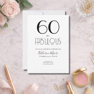 Sixty and Fabulous 50th Birthday Party Invitation