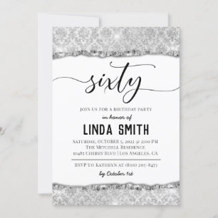 Sixty Diamond Birthday Invitation