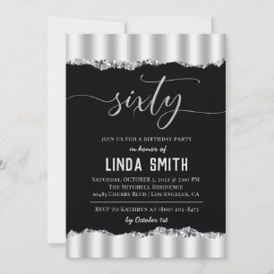 Sixty Diamond Birthday Invitation