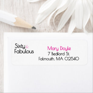  Sixty Fabulous Birthday Chic Pink & Black