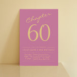 Sixty Pink Gold 60th Birthday Party Invitation<br><div class="desc">Celebrate the big milestone of turning sixty with this beautiful and personalised 60th birthday invitation. Featuring a stylish pink background with gold script, this custom party invite will be sure to wow your guests and make your celebration unforgettable. Invite your friends and family to join you in commemorating this momentous...</div>