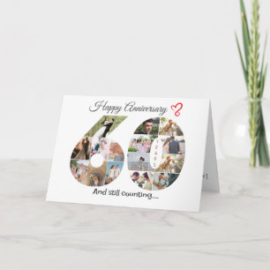 Sixty Year Wedding Anniversary Photo Card