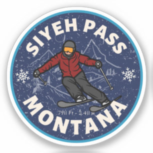 siyeh pass montana skiing trails