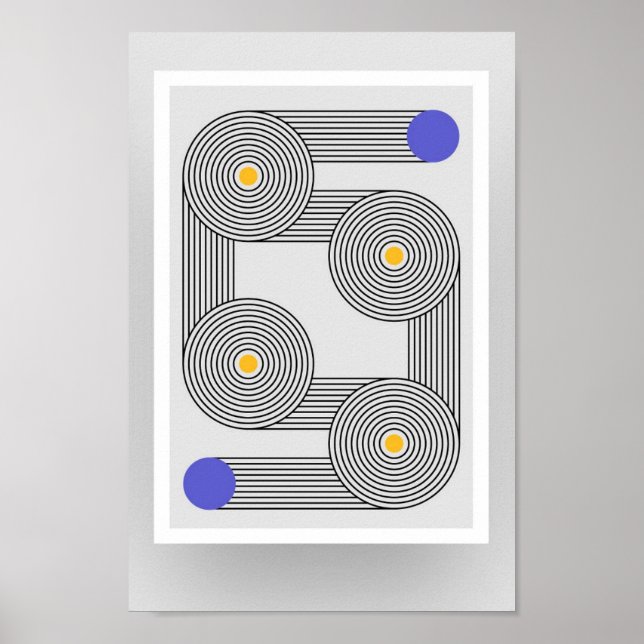 Size A4 Bauhaus Art Poster 10.1 (Front)