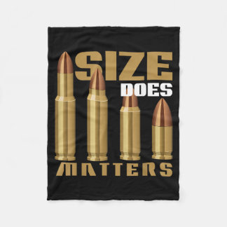 Size Does Bullet Maker Fleece Blanket