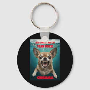 Size Doesn't ...fear Does! Sticker  Key Ring