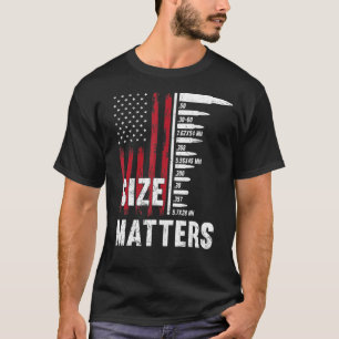 size matters bullet 2nd Amendment triggernometry U T-Shirt