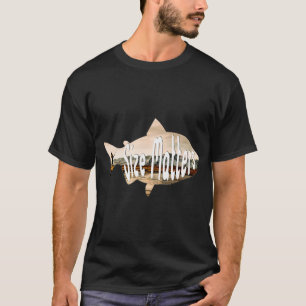 Size Matters Fishing Print T-Shirt