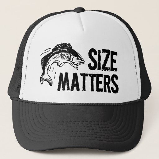 Image of Size Matters! Funny Fishing Design Trucker Hat