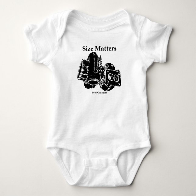 Size Matters - Turbo Baby Bodysuit (Front)