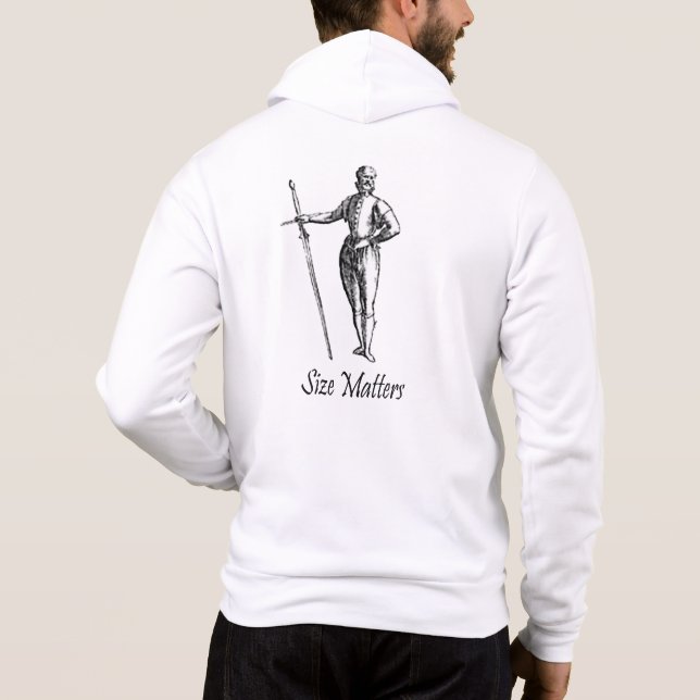 Size Matters Zip Hoodie (Back)