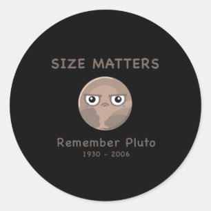 Size S Remember Pluto Meme Slogan Sticker