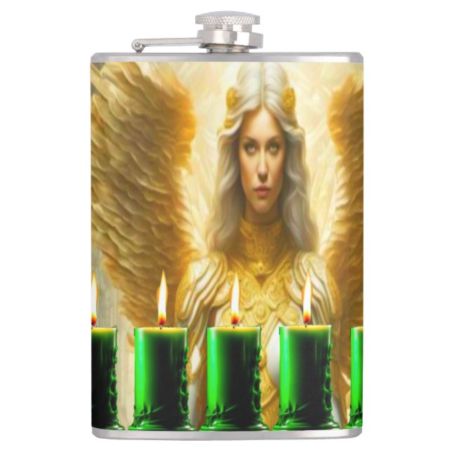 Size: Vinyl Wrapped Flask, 8 oz. Be prepared and d Hip Flask (Front)