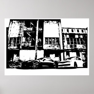 sized - Skyline with WRX Impreza Subbie Poster