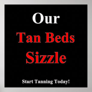 Sizzle Tan Tanning Poster Matte