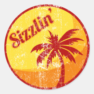 Sizzlin' Classic Round Sticker