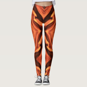 Sizzlin Hot Pants - Flame Print Leggins