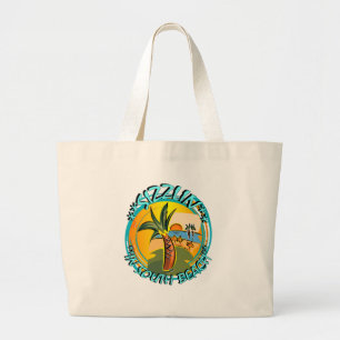 Sizzlin In South Beach Large Tote Bag