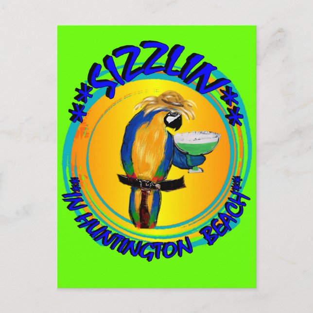 SIZZLIN PARROTS POSTCARD (Front)
