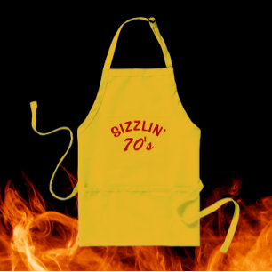 Sizzlin' Seventies Birthday Milestone Standard Apron
