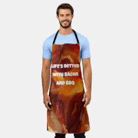 Sizzling Bacon Apron: Funny Custom Bacon Quotes